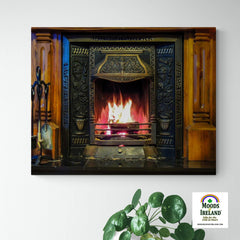 Canvas Wrap - Irish Turf Fire - James A. Truett - Moods of Ireland - Irish Art