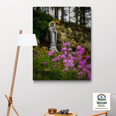 Canvas Wrap - Virgin Mary in Kildysart Grotto, County Clare - James A. Truett - Moods of Ireland - Irish Art