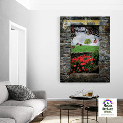 Canvas Wrap - Blooming County Clare Countryside, Ireland Landscape Poster Print - James A. Truett - Moods of Ireland - Irish Art