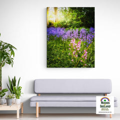 Canvas Wrap - Bluebells of Kilrush, County Clare, Ireland - James A. Truett - Moods of Ireland - Irish Art