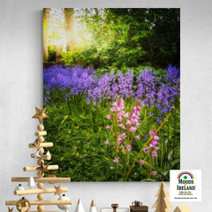 Canvas Wrap - Bluebells of Kilrush, County Clare, Ireland - James A. Truett - Moods of Ireland - Irish Art