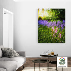 Canvas Wrap - Bluebells of Kilrush, County Clare, Ireland - James A. Truett - Moods of Ireland - Irish Art