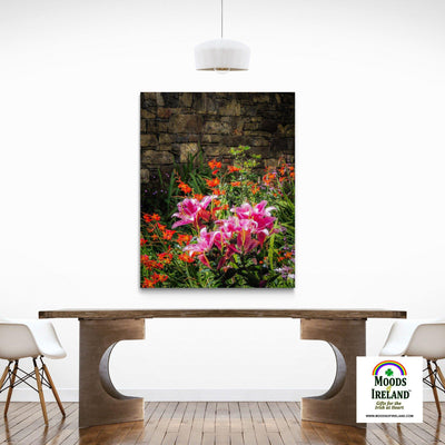 Canvas Wrap - Irish Flower Garden, Kildysart, County Clare - James A. Truett - Moods of Ireland - Irish Art