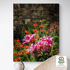 Canvas Wrap - Irish Flower Garden, Kildysart, County Clare - James A. Truett - Moods of Ireland - Irish Art