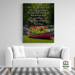 Canvas Wrap - There are Good Ships Irish Friendship Blessing - James A. Truett - Moods of Ireland - Irish Art