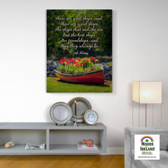 Canvas Wrap - There are Good Ships Irish Friendship Blessing - James A. Truett - Moods of Ireland - Irish Art