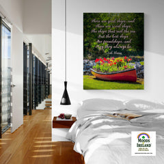 Canvas Wrap - There are Good Ships Irish Friendship Blessing - James A. Truett - Moods of Ireland - Irish Art