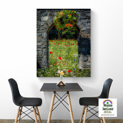 Canvas Wrap - Portal to Secret Irish Wildflower Garden, County Clare - James A. Truett - Moods of Ireland - Irish Art