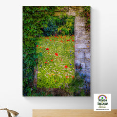 Canvas Wrap - Magical Irish Wildflower Meadow in County Clare - James A. Truett - Moods of Ireland - Irish Art