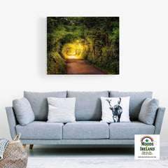 Canvas Wrap - Green Tunnel in Lavalla, County Clare - James A. Truett - Moods of Ireland - Irish Art