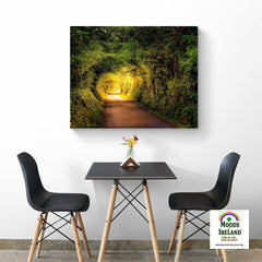 Canvas Wrap - Green Tunnel in Lavalla, County Clare - James A. Truett - Moods of Ireland - Irish Art