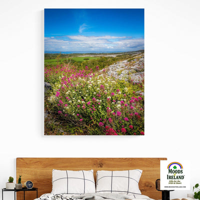 Canvas Wrap - Burren View to Galway Bay - James A. Truett - Moods of Ireland - Irish Art
