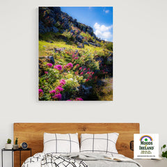 Canvas Wrap - Burren Wildflowers and LImestone, County Clare - James A. Truett - Moods of Ireland - Irish Art