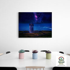 Canvas Wrap - Starry Night over Doonagore Castle, County Clare - Moods of Ireland