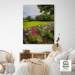 Canvas Wrap - Kildysart Field and Flowers, County Clare - James A. Truett - Moods of Ireland - Irish Art