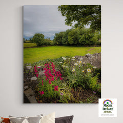 Canvas Wrap - Kildysart Field and Flowers, County Clare - James A. Truett - Moods of Ireland - Irish Art