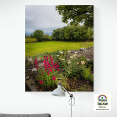 Canvas Wrap - Kildysart Field and Flowers, County Clare - James A. Truett - Moods of Ireland - Irish Art