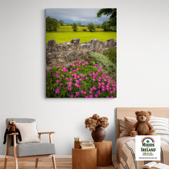 Canvas Wrap - Flowers and Meadow, Kildysart, County Clare - James A. Truett - Moods of Ireland - Irish Art