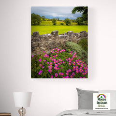 Canvas Wrap - Flowers and Meadow, Kildysart, County Clare - James A. Truett - Moods of Ireland - Irish Art