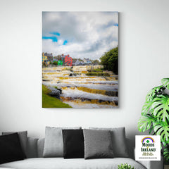 Canvas Wrap - Cascades at Ennistymon, County Clare - James A. Truett - Moods of Ireland - Irish Art