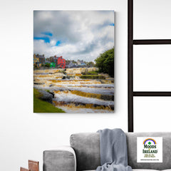 Canvas Wrap - Cascades at Ennistymon, County Clare - James A. Truett - Moods of Ireland - Irish Art