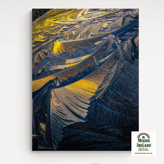 Canvas Wrap - Sunrise in Ice Crystals, Abstract Wall Art - James A. Truett - Moods of Ireland - Irish Art