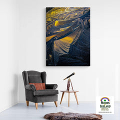 Canvas Wrap - Sunrise in Ice Crystals, Abstract Wall Art - James A. Truett - Moods of Ireland - Irish Art