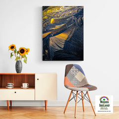 Canvas Wrap - Sunrise in Ice Crystals, Abstract Wall Art - James A. Truett - Moods of Ireland - Irish Art