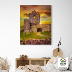 Canvas Wrap - Sunset at Dunguaire Castle, Kinvara, County Galway - James A. Truett - Moods of Ireland - Irish Art