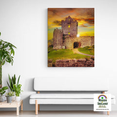 Canvas Wrap - Sunset at Dunguaire Castle, Kinvara, County Galway - James A. Truett - Moods of Ireland - Irish Art