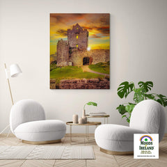 Canvas Wrap - Sunset at Dunguaire Castle, Kinvara, County Galway - James A. Truett - Moods of Ireland - Irish Art