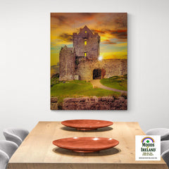 Canvas Wrap - Sunset at Dunguaire Castle, Kinvara, County Galway - James A. Truett - Moods of Ireland - Irish Art