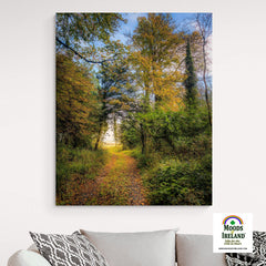 Canvas Wrap - Autumn Path to Paradise, County Clare - James A. Truett - Moods of Ireland - Irish Art