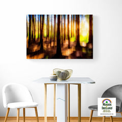 Canvas Wrap - Sun through the Woods Abstract, County Clare - James A. Truett - Moods of Ireland - Irish Art