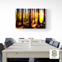 Canvas Wrap - Sun through the Woods Abstract, County Clare - James A. Truett - Moods of Ireland - Irish Art