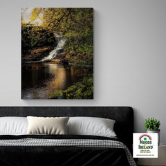 Canvas Wrap - Tranquil Bluebell Falls at Clondegad, County Clare - James A. Truett - Moods of Ireland - Irish Art