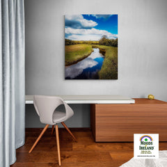 Canvas Wrap - Tranquil Winding Brook, County Clare - James A. Truett - Moods of Ireland - Irish Art