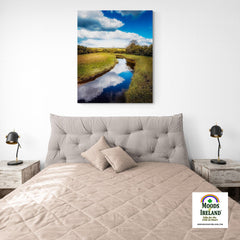 Canvas Wrap - Tranquil Winding Brook, County Clare - James A. Truett - Moods of Ireland - Irish Art