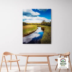 Canvas Wrap - Tranquil Winding Brook, County Clare - James A. Truett - Moods of Ireland - Irish Art