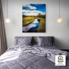 Canvas Wrap - Tranquil Winding Brook, County Clare - James A. Truett - Moods of Ireland - Irish Art