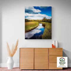 Canvas Wrap - Tranquil Winding Brook, County Clare - James A. Truett - Moods of Ireland - Irish Art