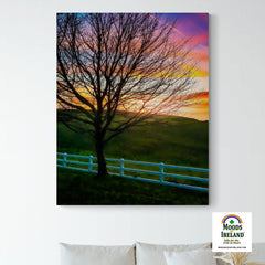 Canvas Wrap - Winter Sunset at Ballynacally, County Clare Canvas Wrap Moods of Ireland 