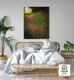 Canvas Wrap - Roadside Wildflowers in County Clare, Ireland - James A. Truett - Moods of Ireland - Irish Art