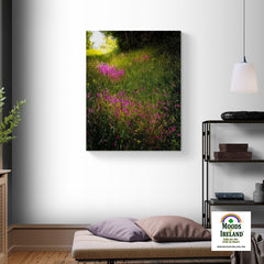 Canvas Wrap - Roadside Wildflowers in County Clare, Ireland - James A. Truett - Moods of Ireland - Irish Art