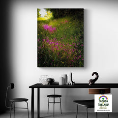 Canvas Wrap - Roadside Wildflowers in County Clare, Ireland - James A. Truett - Moods of Ireland - Irish Art