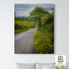 Canvas Wrap - Wildflower-lined County Clare Country Road - James A. Truett - Moods of Ireland - Irish Art