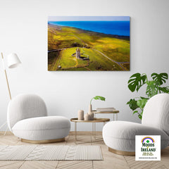 Canvas Wrap - Wild Atlantic Coast and Doonagore Castle, County Clare - James A. Truett - Moods of Ireland - Irish Art