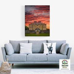 Canvas Wrap - Sunset at Portumna Castle, County Galway - James A. Truett - Moods of Ireland - Irish Art