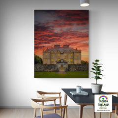 Canvas Wrap - Sunset at Portumna Castle, County Galway - James A. Truett - Moods of Ireland - Irish Art