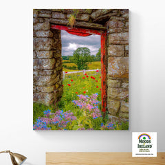 Canvas Wrap - Summer Wildflower Meadow, Ballynacally, County Clare - James A. Truett - Moods of Ireland - Irish Art